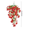thumbnail image 3 of Flores artificiales colgantes para exteriores: plantas de pensamientos de plástico de aspecto realista para la decoración de patios, jardines, terrazas y balcones. Vegetación artificial resis, 3 of 6