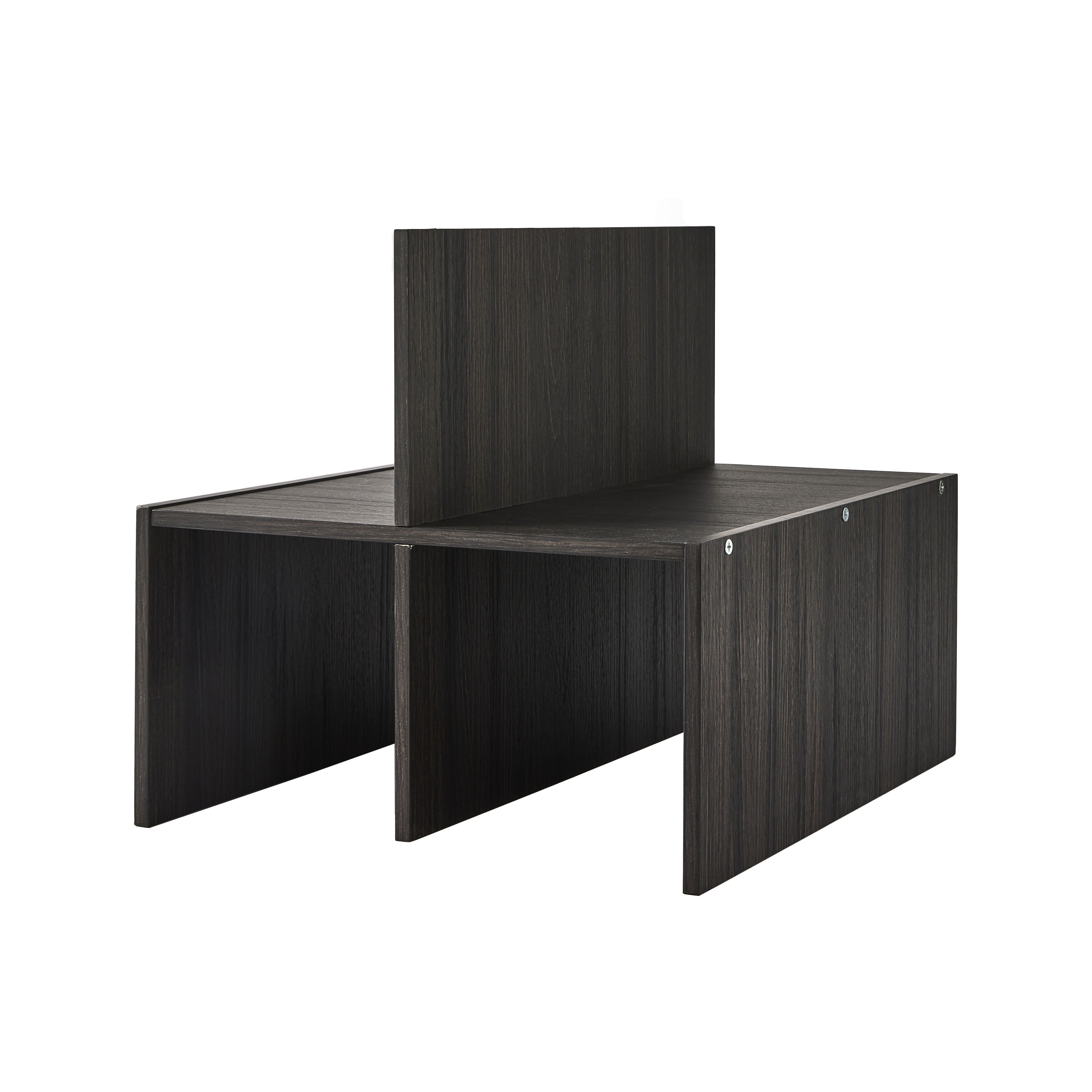 (3 pack) Better Homes & Gardens Quad Shelf Insert for Cube Organizers, Tobacco Oak