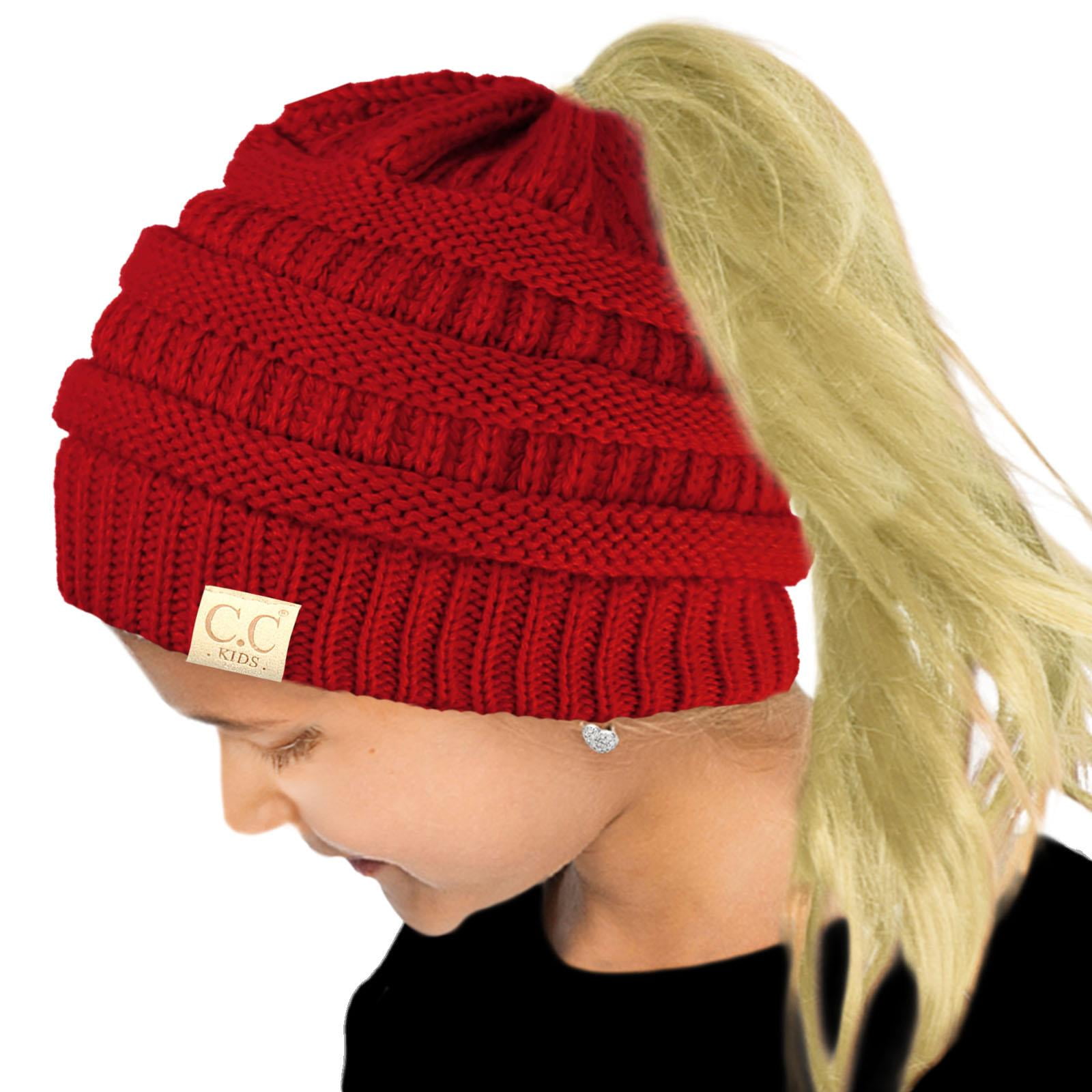 CC Kids Ponytail Messy Bun BeanieTail 