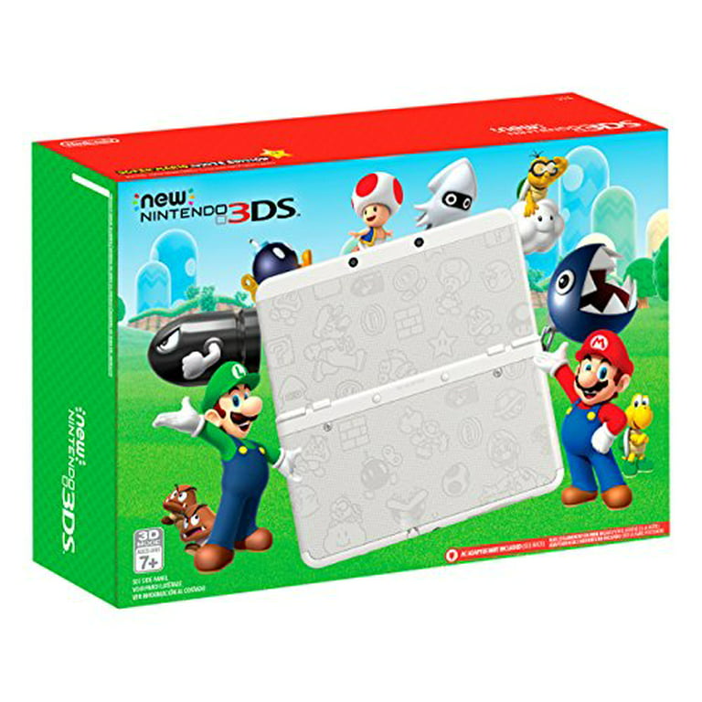 Box Nintendo New Nintendo Super Mario White Edition Nintendo 3DS - Walmart.com