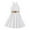 White, variant on Bmisegm Children Dress Solid Color Hanging Neck Waist Dress with Adjustable Straps for Fashion Outwear Long Dress for Girls 5-12 Years Black,9-10 Years