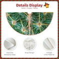thumbnail image 4 of Kdxio Thorns Of Macro Cactus Print Christmas Tree Skirt Christmas Xmas Tree Skirts Mat for New Year Holiday Christmas Party Decorations-30", 4 of 7