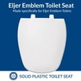 thumbnail image 2 of Asiento de inodoro Bemis 1240200 para Eljer Emblem, redondo, blanco, 2 of 5