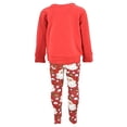 thumbnail image 4 of Unique Baby Girls Spread Christmas Cheer Sweater Legging Set Outfit (2Y, Red), 4 of 5