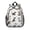 Multicolor Cat and, variant on White Cat and Heart Red Pattern Backpack for School, Cute School Bag with Adjustable Shoulder Straps and Padded Back, 15"x11.42"x5.5"