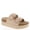 Beige-1, variant on Women’s Platform Slide Sandals, Lightweight Cork Footbed, Adjustable Buckle