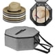 thumbnail image 2 of Matsuzay Caja de almacenamiento de sombrero de vaquero ABS, sombreros seguros y en marcha, asiento para sombrero de vaquero, hecho de tela Almacenamiento y organización del hogar gris, 2 of 6