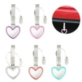 thumbnail image 2 of LED Heart-Shaped Car Handle Straps, Rear Bumper Warning Keychain with Drift Charm,Car Hanging Accessories,Auto GRAP Handle Warning Pull , Heart Decor for Cars, SUV, Subway, Bus, 2 of 7