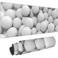 thumbnail image 1 of Large Mouse Pad XXL, Golf White Gaming Mouse Pad, Big Desk Mat with Stitched Edges Mousepad for Gaming Keyboard Computer Laptop Office, 31.5'''' X 12'''', 1 of 5