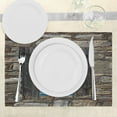 thumbnail image 3 of Ambesonne Nautical Place Mats Set of 4, Sailing Boat Idyllic, Standard Size, Grey Blue, 3 of 6