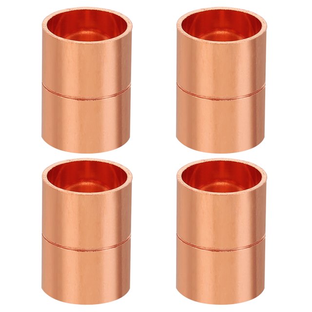 Accesorios de acoplamiento de cobre de 5/8" ID de Uxcell, 4 piezas de tubo enrollado, accesorio de soldadura para HVAC