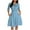 Sky Blue, variant on EINCcm Elegant Dresses for Women Zipper Long Sleeve A-Line Dresses Sexy Business Pencil Peplum Dress Wear to Work