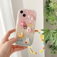 thumbnail image 6 of Compatible with iPhone 15 Case Cute Cartoon 3D Rabbit with Cute Chain Design for Girls Teen Women Kawaii Shockproof Protective Case iPhone 15, 6 of 12