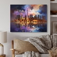 thumbnail image 2 of Designart "Reflecting on Toronto, Canada II" Canada Metal Wall Decor, 2 of 5