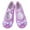 Purple, variant on Xfvqtps Ballet Shoes for Girls Soft Sole Non Slip Cross Elastic Straps Bow Heart Shaped Decor Elegant Dance Shoes for Performance Pink