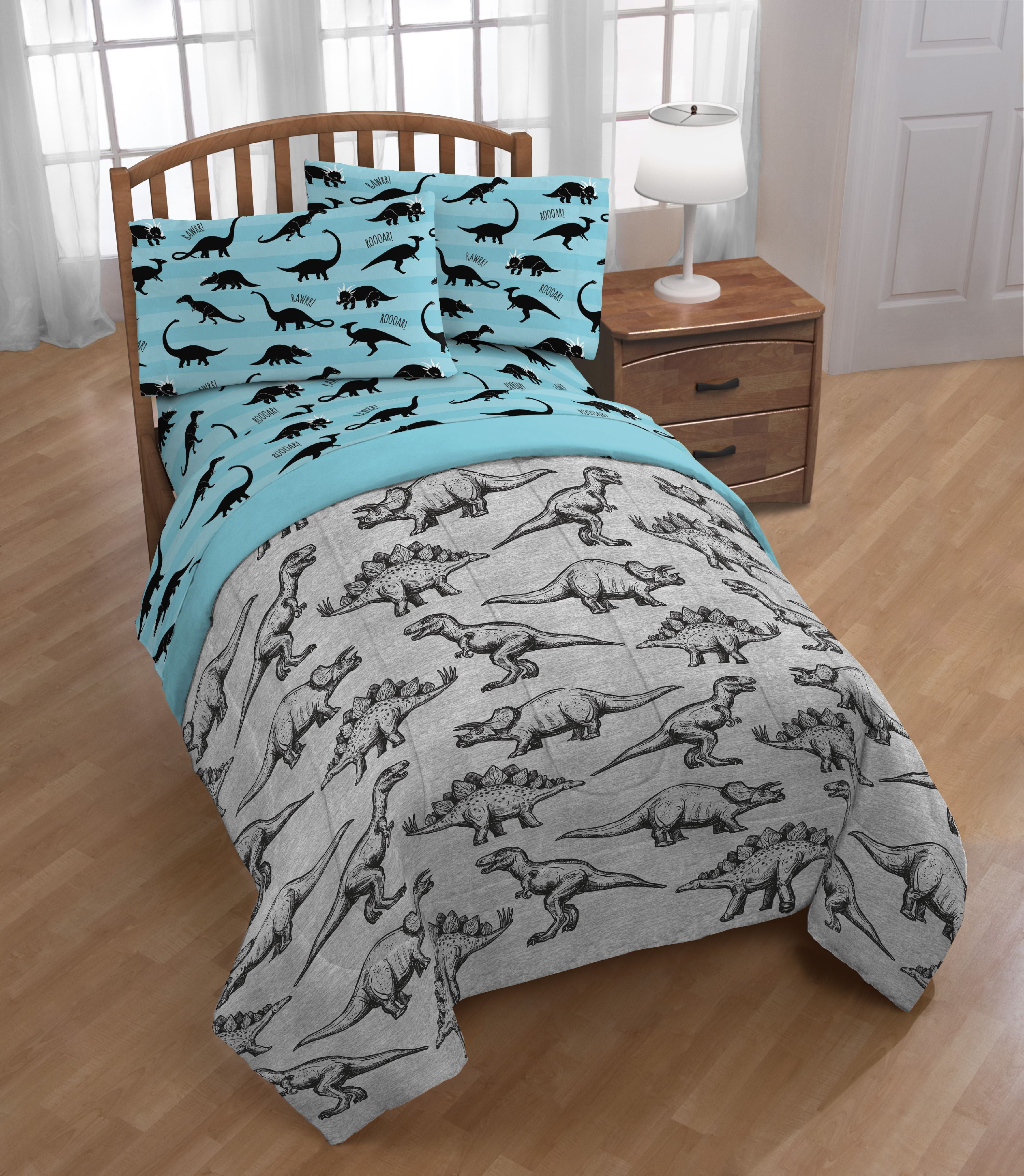 dinosaur twin bed in a bag