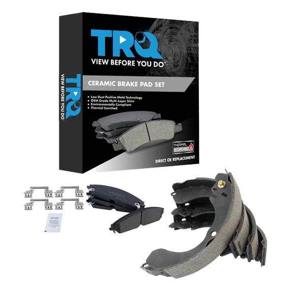 TRQ Front Brake Pads Ceramic Fits 2008-2009 Dodge Caliber