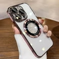 thumbnail image 1 of Luxury For Magsafe Plating Magnetic Phone Case For iPhone 15 11 12 13 14 Pro Max Plus 15 Ultra Wireless Charge Cover Clear Cases, 1 of 7