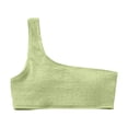 thumbnail image 4 of Bigetiay Women's Bikini Tops One Shoulder Cut-Out Bathing Suit Top Athletic Swimwear Top Only, Size S, 4 of 4