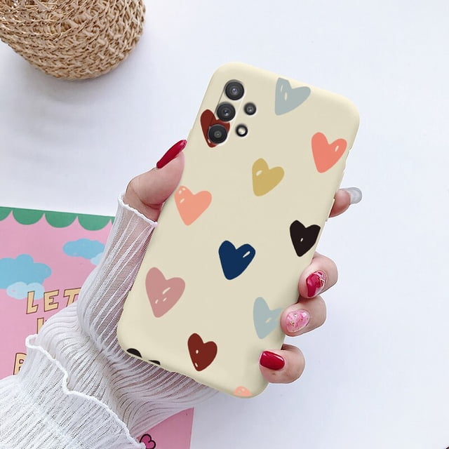 Para Samsung Galaxy A52 A72 A32 Funda para teléfono Funda a prueba de golpes para Samsung A 72 32 52 4G 5G Flor de silicona Fundas Bumper Capas Bags Fivean unisex