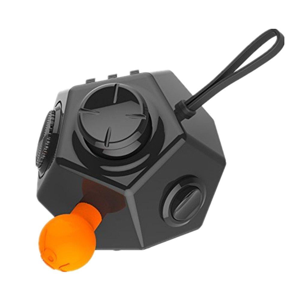 Fidget Dodecagon 12 Side Fidget Cube Relieves Stress And Anxiety Anti Depression Cube For Children And Adults With Adhd Add Ocd Autism A1 Black Walmart Com Walmart Com