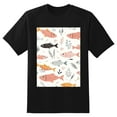 thumbnail image 2 of Plus Size Shirt for Women Oversized Black Tops for Women Short Sleeves Shirt for Women Fish T Shirt Crewneck Shirt for Women M, 2 of 5
