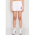 thumbnail image 3 of Womens French Terry Bear Graphic Shorts, 3 of 5