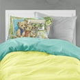 thumbnail image 2 of Springtime Teddy Bears in Flowers Fabric Standard Pillowcase, 2 of 2
