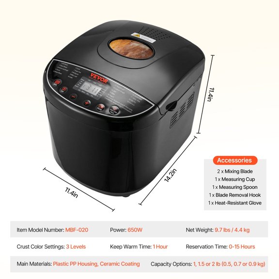 Oster Artisan Bread Machine, Expressbake Maker with Gluten-Free Setting ...