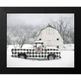 thumbnail image 2 of Deiter, Lori 24x20 Black Modern Framed Museum Art Print Titled - Checkered Country Christmas, 2 of 5