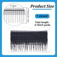 thumbnail image 2 of 3 Yards/2.7m Beaded Fringe Trim Black Lace Trims 2.8 Inch Wide Round Beaded Fringe Trim Polyester Bead Tassel Trim for Wedding Bridal DIY Sewing Crafts Home Decor Clothing Decoration White, 2 of 5
