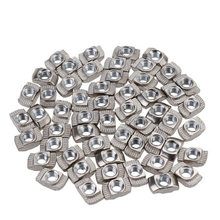 

50 Pcs Aluminum T-nut Aluminum Extrusions Nutzo Aluminum Profile T-nut T-nuts European T-nut