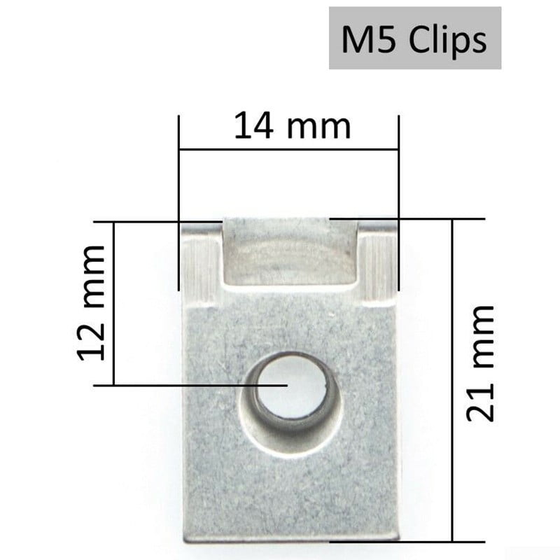 Clip U-Spring Nuts M5 M6 Clips Fairing Panel Speed Chimney Stainless-Steel 