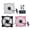 Black White Pink, variant on M Buder 3Pcs Cooling Fans ARGB Controller 11 Fan Blades Silent Computer Air Cooler 1200rpm 12V Green Black Pink