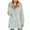 Gray, variant on ZyeKqe Fuzzy Fleece Jackets for Women Long Sleeve Hooded Casual Coat Button down Cardigan Warm Winter Outerwear with Pockets