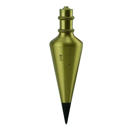 General Tools 800-8 Brass Plumb Bob, 8 Ounce