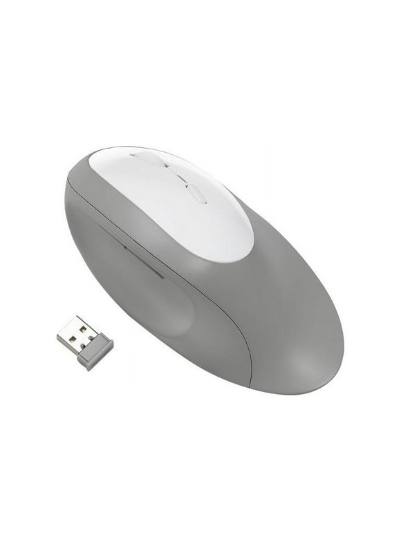 Kensington Pro Fit K75405WW Gray 5 Buttons 1 x Wheel USB Dual (RF / Bluetooth Wireless) BlueTrack 1600 dpi Biometric Ergo Mouse