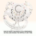 thumbnail image 5 of CutiePlusU Adult Sized Pacifier Large Shield Dummy Crystal DIY Handmade, 5 of 7