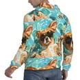 thumbnail image 6 of Lsque Funny Swimming Chihuahua Pattern Casual Men's Hoodie,Hooded Sweatshirt with Kangaroo Pocket,Pullover Hoodie-Large, 6 of 7