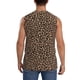 thumbnail image 4 of Balery Brown Leopard Camisetas sin mangas para hombre, absorbe la humedad y protege contra el mal olor.-XX-Large, 4 of 7