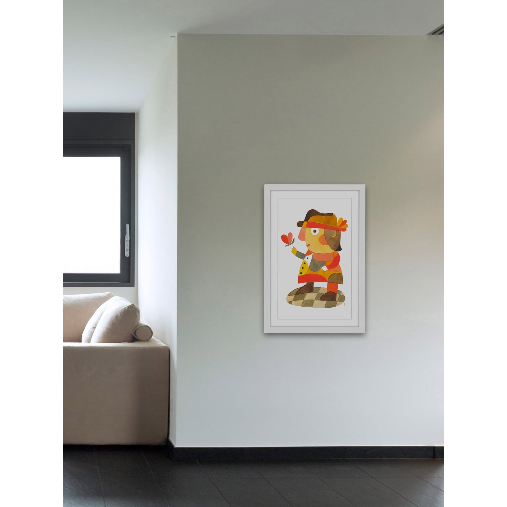 Marmont Hill - "Mister D" by Yolanta Gawlik Framed Painting Art Print