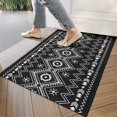 thumbnail image 4 of Bohemian Retro Floral Non-Slip Entryway Door Mat,Boho Indoor Decor Durable Low Plush Door Mat,Washable Welcome Rug for Patio Hallway Home Decor 17x30 Inches, 4 of 7