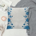 thumbnail image 2 of Qinduosi Home Decor, Dotted Blue Floral Pillow Cover for Decorative Aesthetic Pillows, 2 of 5