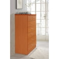 Hodedah 7 Drawer Dresser with Two Locks, Cherry