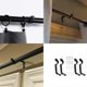 thumbnail image 2 of 4Pcs Adjustable Curtain Brackets Curtain Rod Holder Wall-Mounted Metal Single Rod Bracket Drapery Rod Stand Easy to Use, 2 of 4