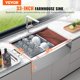 thumbnail image 2 of Fregadero de cocina Farmhouse VEVOR, 84 cm, acero inoxidable 304, con Acc, 2 of 9