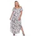 thumbnail image 2 of White Mark Women's Cold Shoulder Tie Dye Maxi Dress, 2 of 6