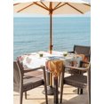 thumbnail image 2 of Outdoor Tablecloth with Umbrella Hole and Zipper, Orange Blue Thanksgiving Fall Square Table Cloth 60x60 Inch Waterproof Tablecloth, Autumn Botanical Pumpkins Picnic Table Cover for Patio Camping, 2 of 7