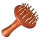 thumbnail image 4 of Peine de masaje de madera portátil, ligero y multifuncional, con cabezal de cobre para masajear todo el cuerpo, cintura, hombros y espalda., 4 of 9