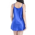 thumbnail image 4 of BLVB Women Satin Nightgown Babydoll Dress Sleepwear Mini Slip Nightwear with Adjustable Straps S-XXL, 4 of 4